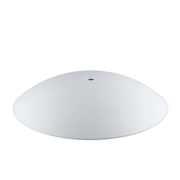 Runder Lampenschirm aus Glas fuer Deckenleuchten