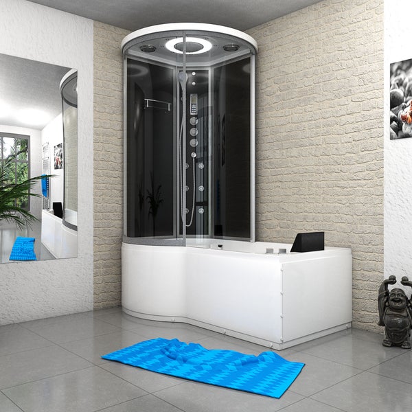 Whirlpool Wanne Duschkabine sw K55-R33-WP 100x170