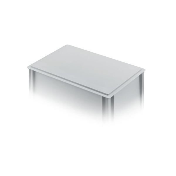 PROREGAL SuperSparSet 10 x Eurobehälter Mit Offenem Griff und Scharnierdeckel HxBxT 17,5 x 30 x 40 cm 16 Liter Grau Eurobox Transportbox