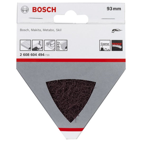 Bosch Logo. Packung Schleifvlies grob, 93 Millimeter