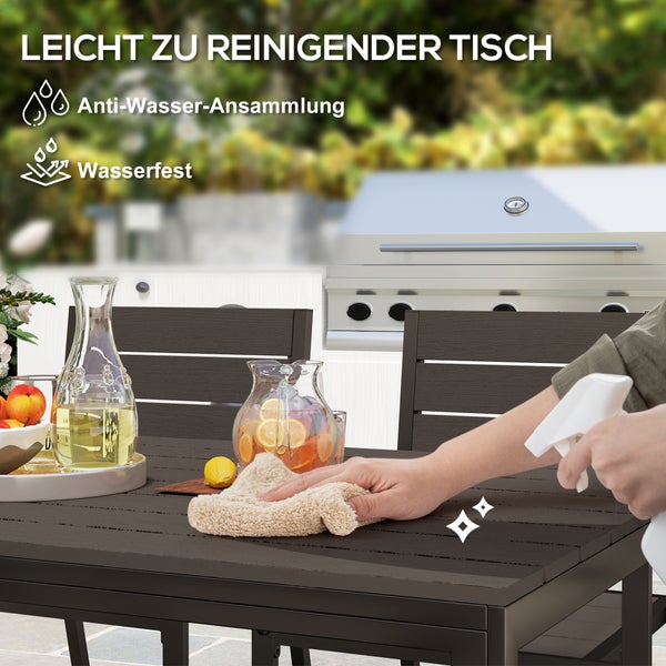 Leicht zu reinigender Tisch mit Anti-Wasser-Ansammlung und Wasserfestigkeit