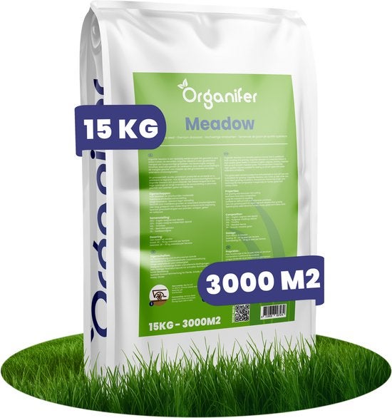 Organifer Meadow Blumensamen für 3000 Quadratmeter, 15 Kilogramm Packung
