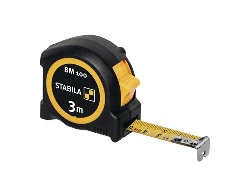 Stabila Taschenbandmaß BM 100 3 m metrische Skala - 19570