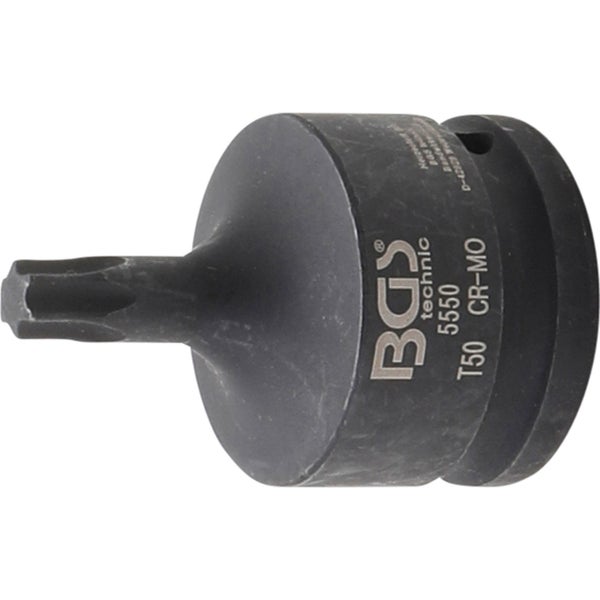BGS Kraft-Bit-Einsatz Antrieb Innenvierkant 20 mm (3/4) T-Profil (für Torx) T50 - 5550