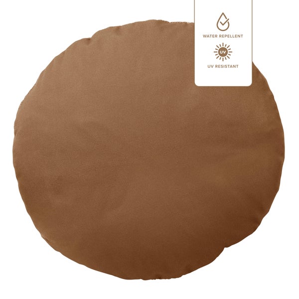 Sol Outdoor Kissen - Ø40 cm Braun - Mit Reißverschluss