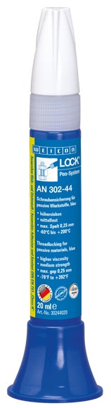 WEICONLOCK® AN 302-44 Schraubensicherung | für passive Werkstoffe, mittelfest | 20 ml | blau