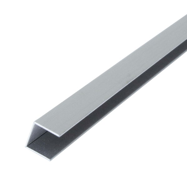 U-Profil aus Aluminium mit matter Oberfläche