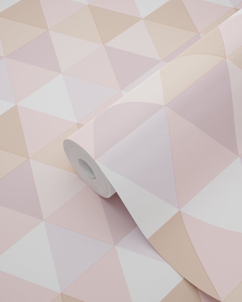 Rolle geometrische Tapete mit dreieckigem Muster