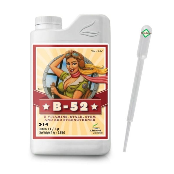 Advanced Nutrients B-52 1 Liter – Vielseitiger B-Vitamin-Dünger, Fördert Vitalität & Stoffwechsel, Steigert Nährstoffaufnahme & Blütenbildung