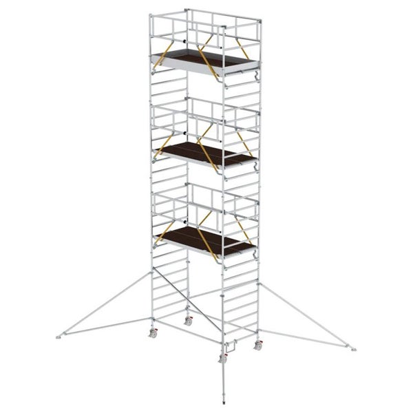 MUNK Rollgerüst SG mit Doppelplattform 1,35x2,45m und Ausleger 9,55m AH