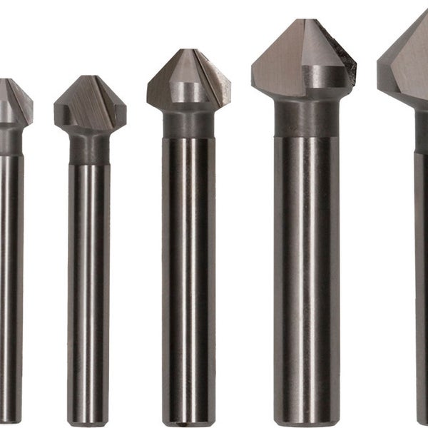 Satz aus Senkbohrern in verschiedenen Größen