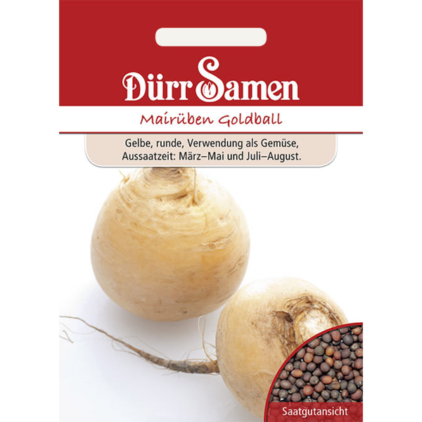 Mairüben/Butterrüben Goldball Saatgut von Dürr Samen