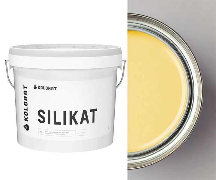 Kolorat Silikat Wand- und Deckenfarbe im 5 Liter Eimer für Innenanwendungen