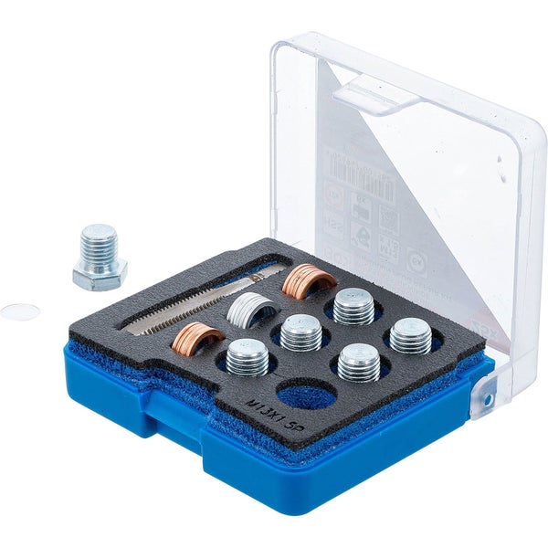 Ölablassschrauben Satz im blauen Kasten