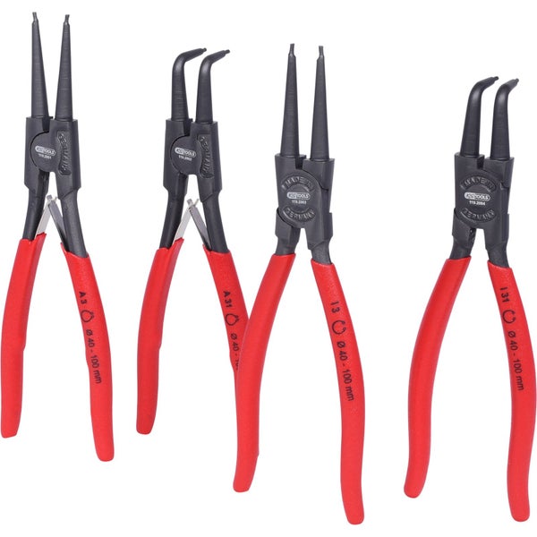Abmessungen einer Crimpzange von KS Tools mit den Bezeichnungen L1, L2 und L3