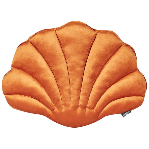 Dekokissen 2er Set CONSOLIDA Samtstoff 47 x 35 cm Orange Ohne Muster
