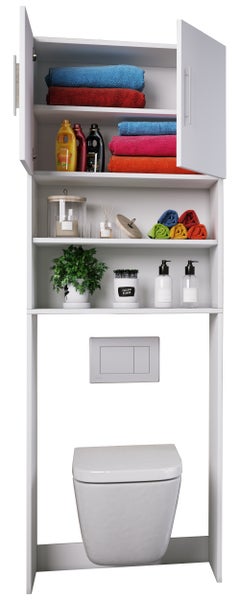 Holz WC Toilette Regal Überbauschrank Totas