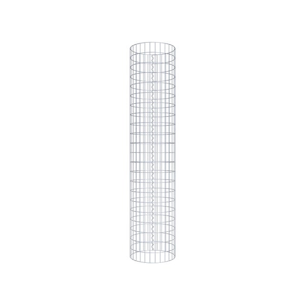 Gabionensäule Durchmesser 47 cm, MW 5 x 10 cm rund - Höhe: 2,20 m