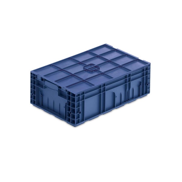 PROREGAL SuperSparSet 4 x VDA KLT Kleinladungsträger Mit Verbundboden und Auflagedeckel HxBxT 21,3 x 40 x 60 cm 34,9 Liter KLT Transportbox