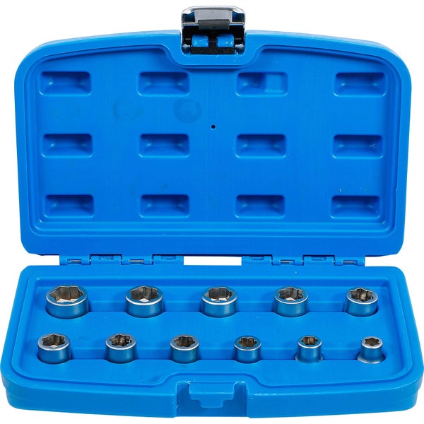 Steckschlüsseleinsatz Satz im blauen Koffer