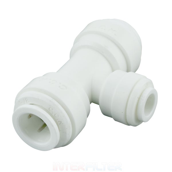 T-Stück Steckverbinder für Wasserleitung aus Kunststoff