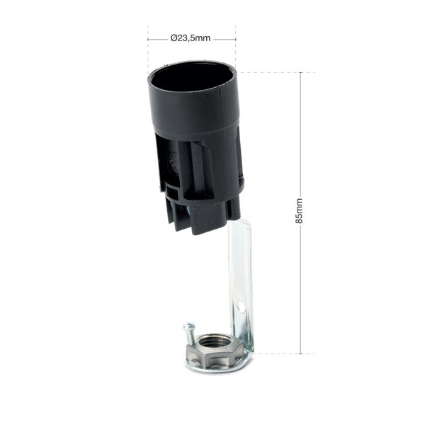 Kerzenfassung E14 für Kronleuchter Fassung für Kerzenhülsen ø24mm L85mm