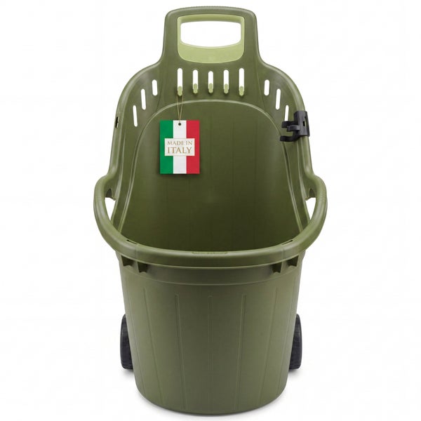 Kunststoff Gartenwagen mit Rädern und Tragegriff made in Italy