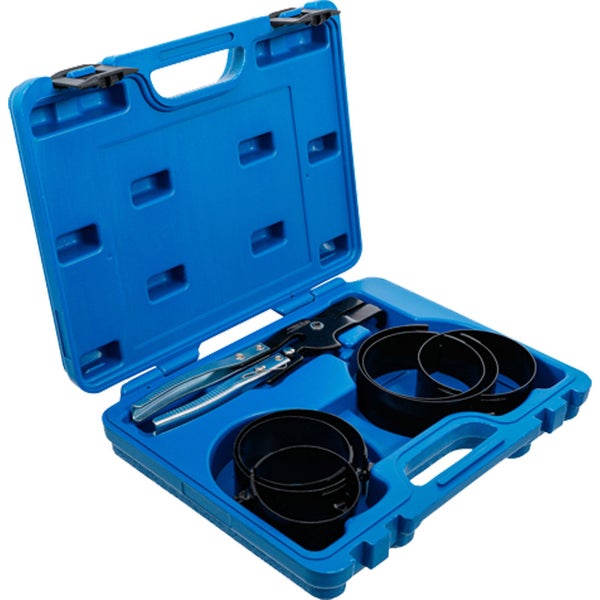 Schlauchschellen Zangenset im blauen Koffer