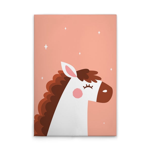 Leinwandbild mit Illustration eines Pferdes