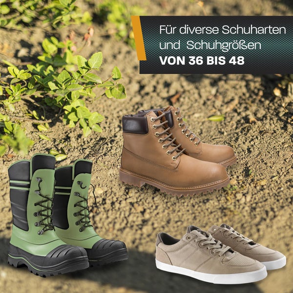 Hinrichs Rasenlüfterschuhe mit 6 Klemmriemen und 26 rostfreien Dornen