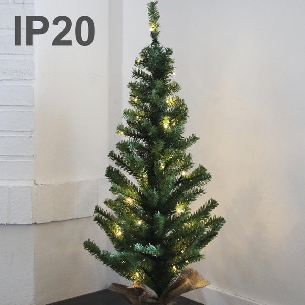 Künstlicher Weihnachtsbaum mit Beleuchtung und Schutzart IP20