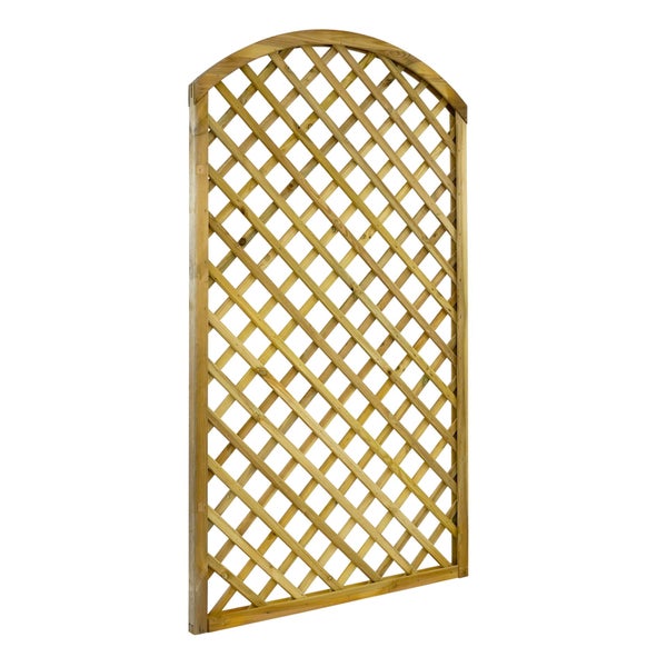 Holzspalier mit Bogen für den Garten