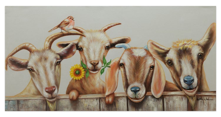 Handgemaltes Gemälde Acrylfarbe 100x50cm Braun