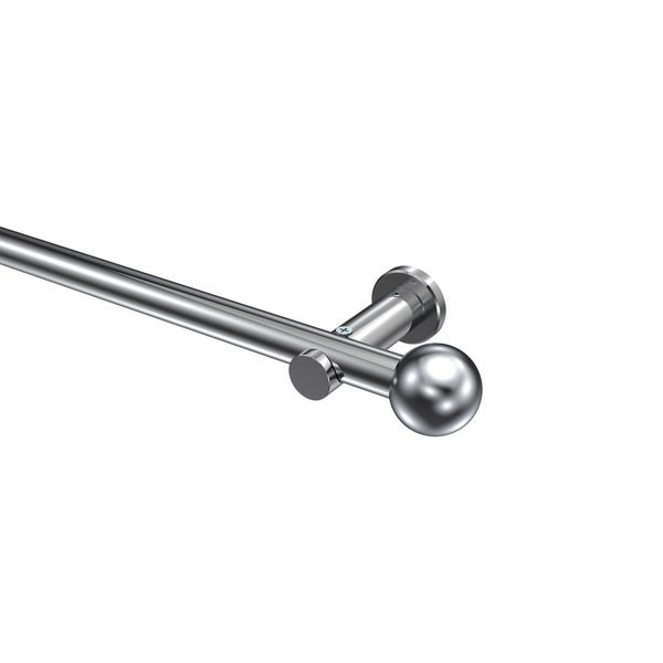 Gardinenstange mit Kugelende und Wandhalterung