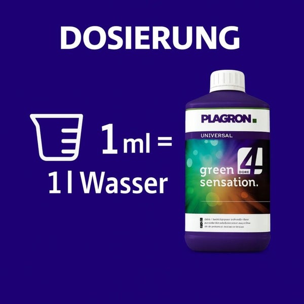 Dosierungsinformationen für Plagron Green Sensation