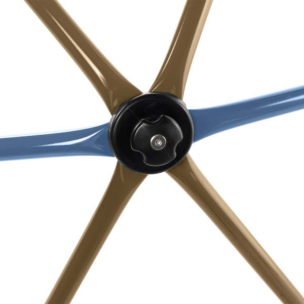 Home Deluxe - Klettergerüst MATTI inkl. Schaukel und Zelt - Farbe: Blau/Bronze - ⌀ 305 cm - Belastbar bis 340 kg I Kletterturm Reckstangen Kinderspielzeug