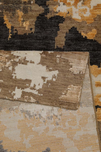 Esprit Kurzflor Teppich Gold aus Wolle Manhattan 80x150 cm