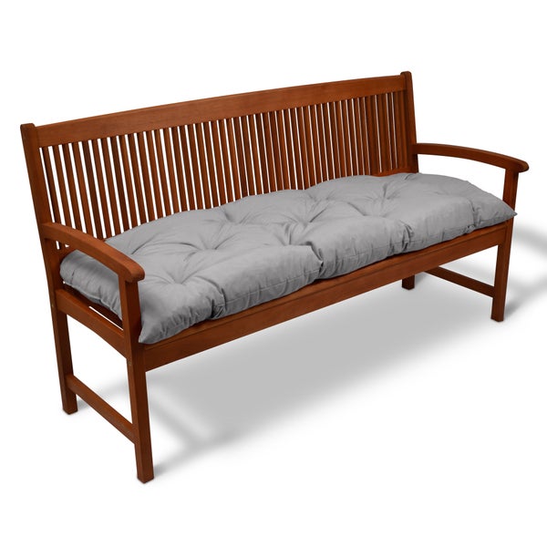 Beautissu Flair BK Bankpolster 120x50x8cm Hellgrau