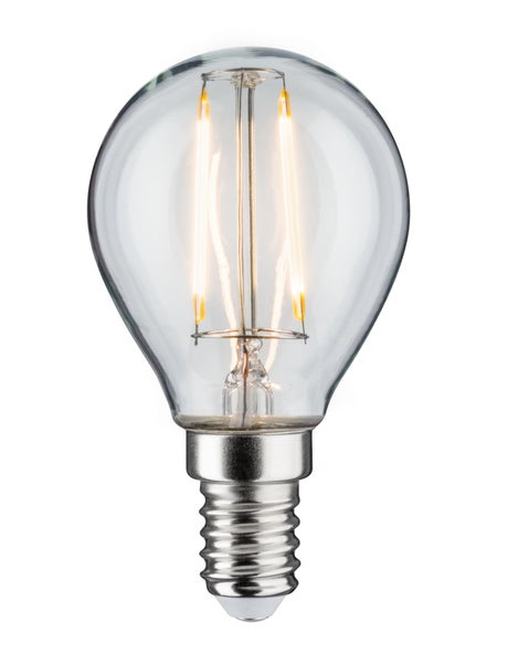 Klare LED-Lampe in Tropfenform mit Schraubsockel
