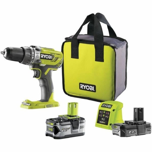 Ryobi Akku-Bohrschrauber Set mit Tasche, Akku und Ladegerät