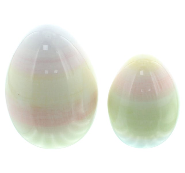 FRANK FLECHTWAREN | Ei Pastell, 2er Set, PORZELLAN, H: 9 cm, H: 12 cm