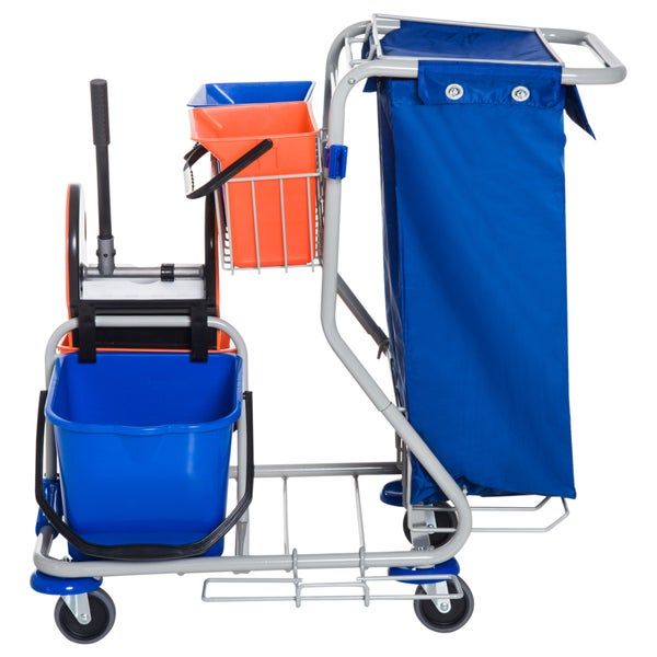 HOMCOM Putzwagen, 93 x 80 x 97 cm, PP, Blau