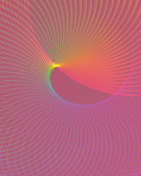 Abstrakte Darstellung mit wellenförmigen Linien