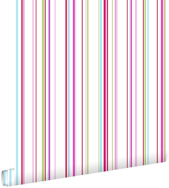 ESTAhome Tapete Streifen Multicolor - 53 cm x 10,05 m - 137003
