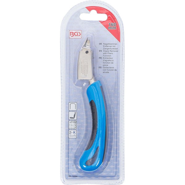 BGS Technic Nagelklammer Entferner mit Zangenfunktion, 160 Millimeter, verpackt