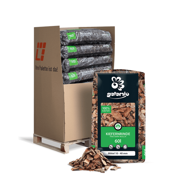 Galamio Rindenmulch Kiefer Mittel 60l x 13 Sack 780l Palette