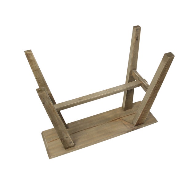 FRANK FLECHTWAREN | Holzbänkchen Used-Look, hoch, HOLZ, 58 x 17 x 45 cm