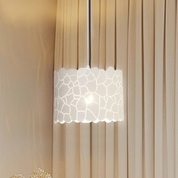 Lindby Pendelleuchte Aralena (Modern) in Weiß aus Metall (1 flammig, E27) - Deckenlampe Esstischlampe Hängelampe Hängeleuchte Wohnzimmerleuchte