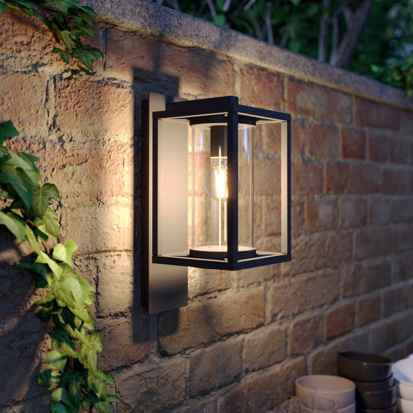 Lucande Wandlampe aussen, Aussenwandleuchte spritzwassergeschützt IP44 1x E27 max. 60W ohne Leuchtmittel Außenleuchte Wandleuchte außen