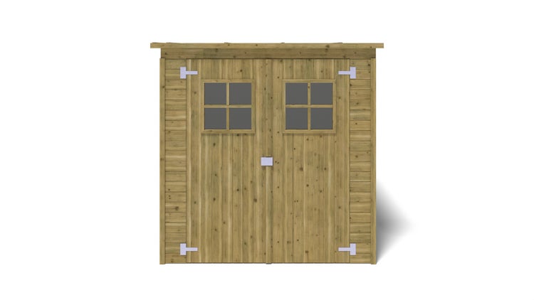 Gartenhaus, Gerätehaus 3,42m2 - 1,90x1,80m - Imprägniert